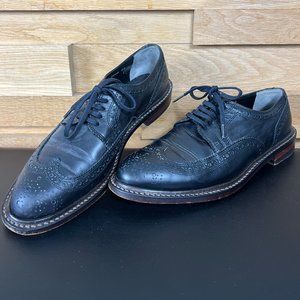 Black Leather Oxfords